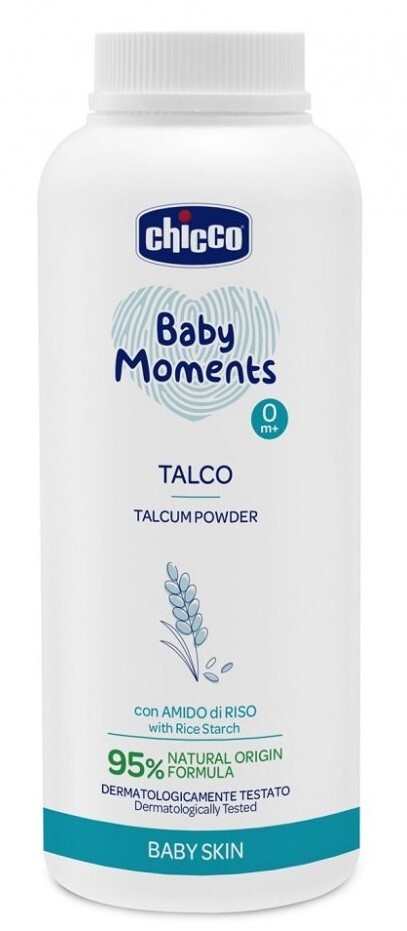 CHICCO Baby Moments Pudr s rýžovým škrobem 150g