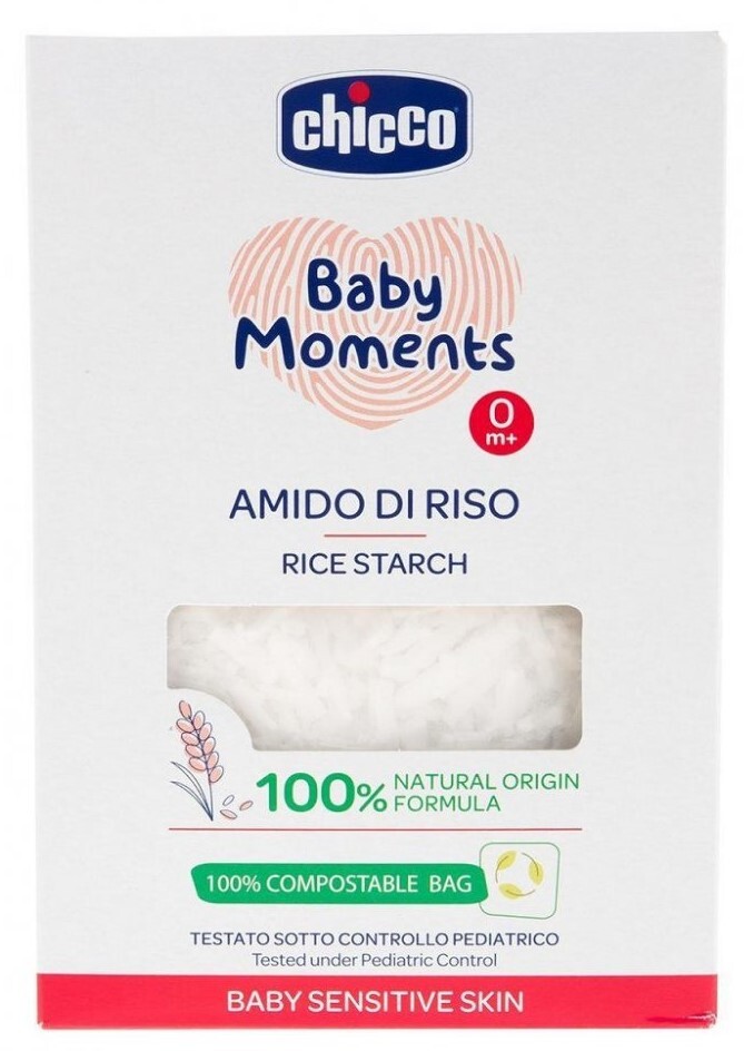 CHICCO Baby Moments Škrob do koupele Sensitive 250g