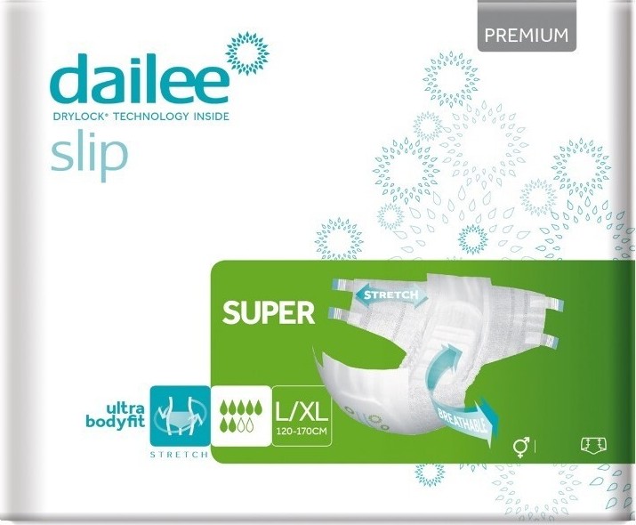 Dailee Slip Premium SUPER inkontinenční kalhotky L/XL 30ks