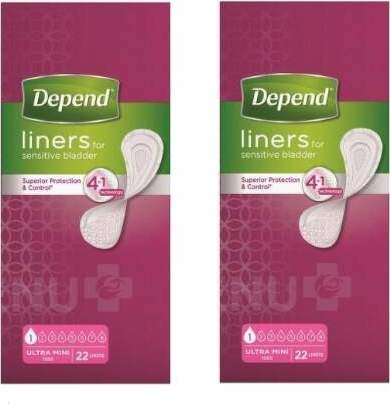 Depend Ultra Mini inkontinenční vložky Ž Duopack 2x22ks