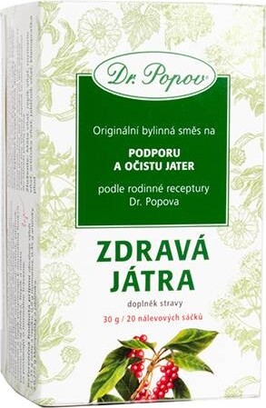 Dr.Popov Čaj Zdravá játra 20x1.5g