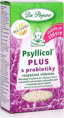 Dr.Popov Psyllicol PLUS s probiotiky 100g