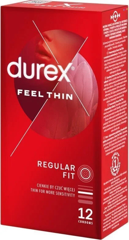 DUREX Feel Thin Regular Fit prezervativ 12ks