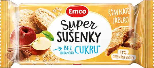 EMCO Super sušenky šťavnaté jablko 60g