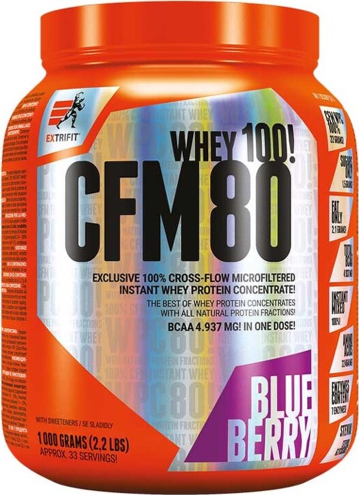 Extrifit CFM Instant Whey 80 1000 g borůvka