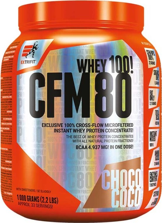 Extrifit CFM Instant Whey 80 1000 g čokoláda kokos