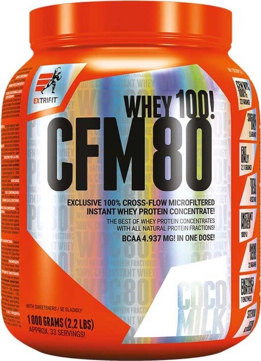 Extrifit CFM Instant Whey 80 1000 g kokosové mléko