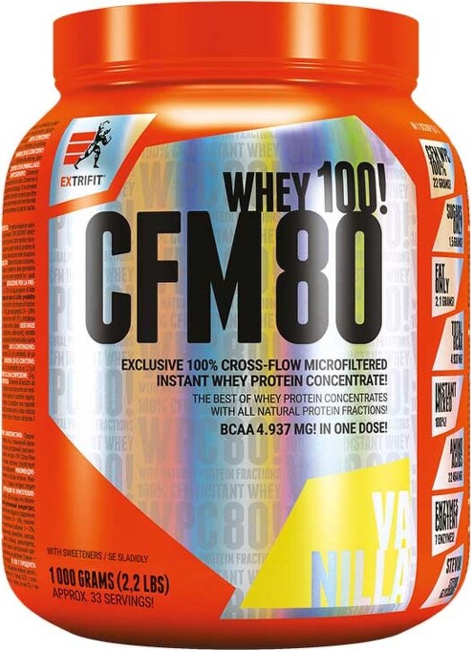 Extrifit CFM Instant Whey 80 1000 g vanilka