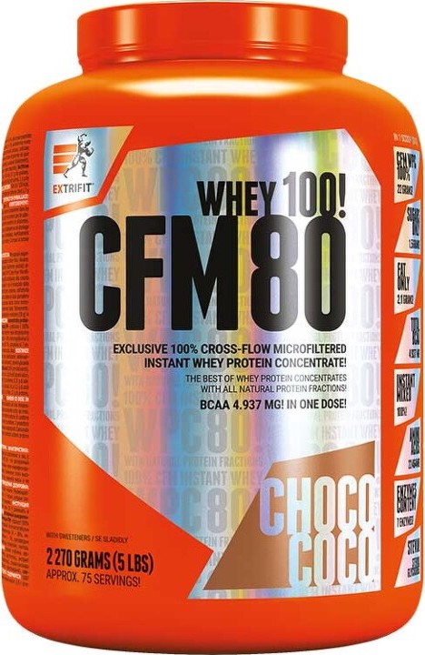 Extrifit CFM Instant Whey 80 2270 g čokoláda kokos