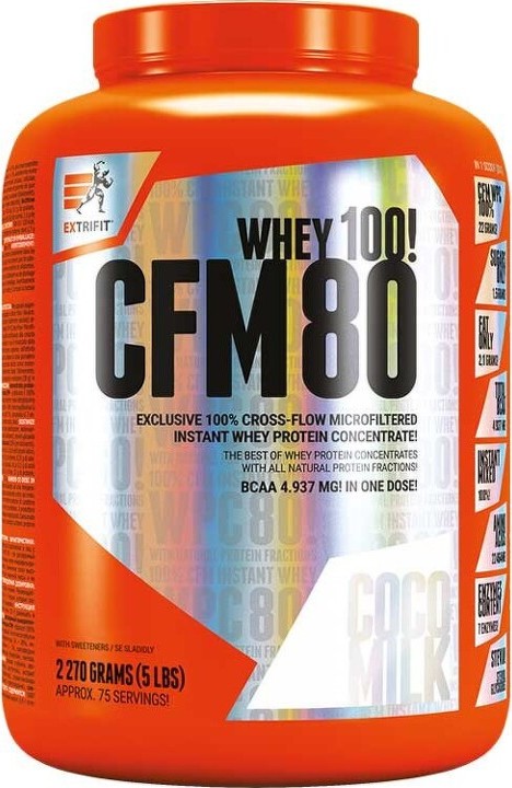 Extrifit CFM Instant Whey 80 2270 g kokosové mléko