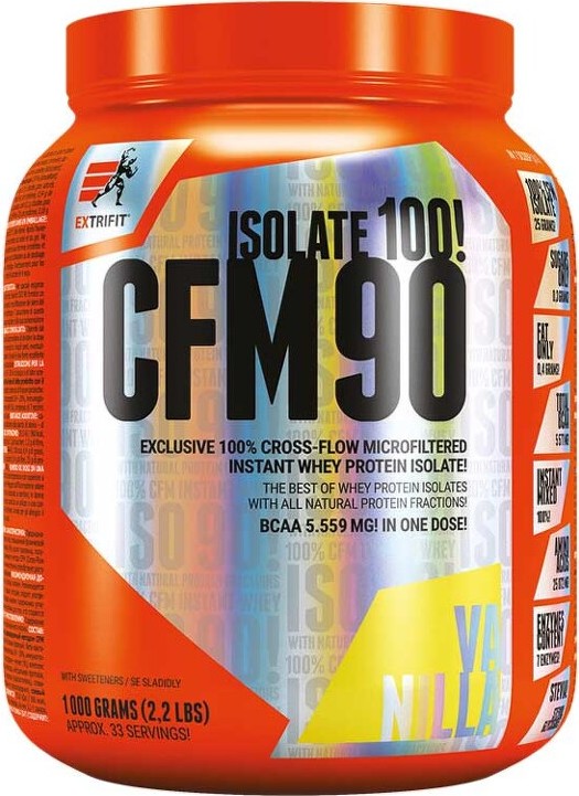 Extrifit CFM Instant Whey Isolate 90 1000 g vanilka