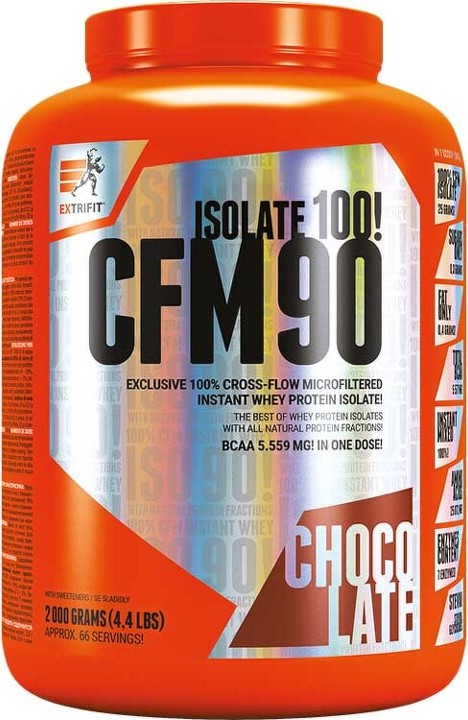 Extrifit CFM Instant Whey Isolate 90 2000 g čokoláda