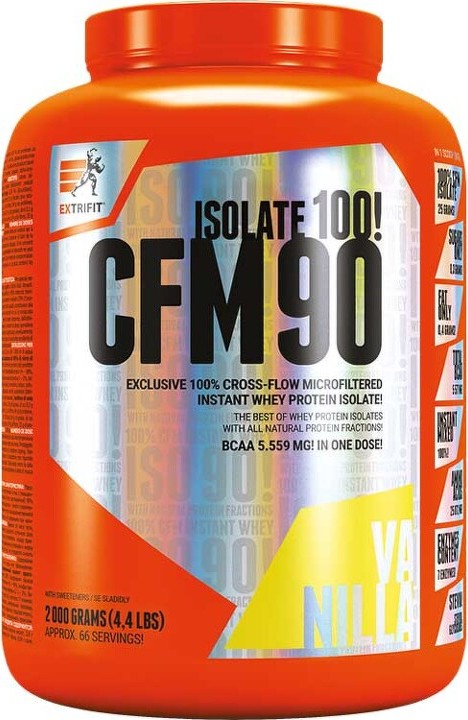 Extrifit CFM Instant Whey Isolate 90 2000 g vanilka