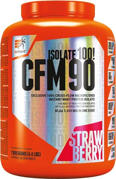 Extrifit CFM Instant Whey Isolate 90 2000g strawberry