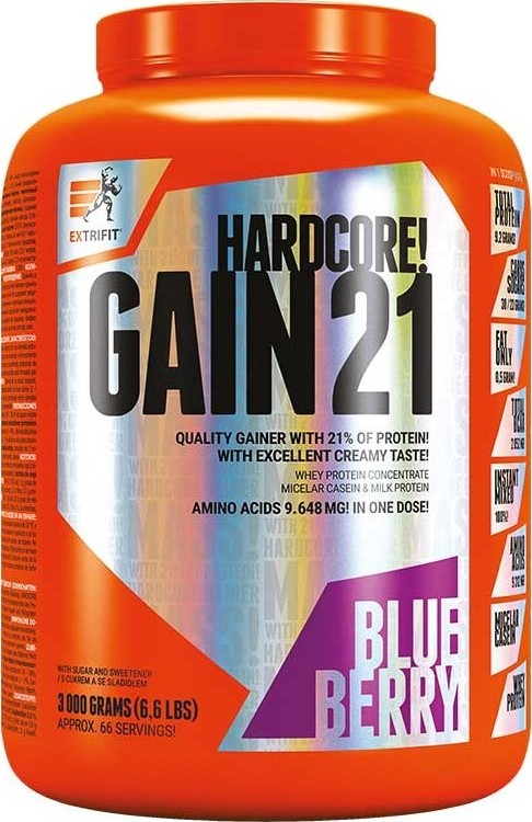 Extrifit Hardcore Gain 21 3000g blueberry