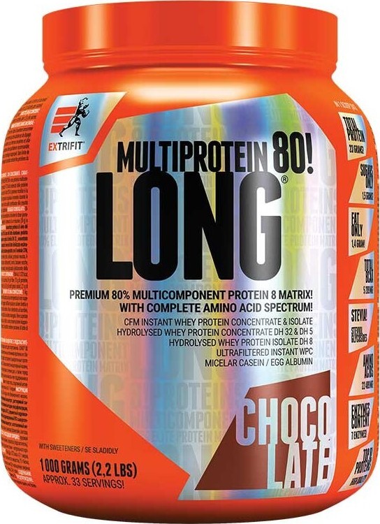 Extrifit Long 80 Multiprotein 1000g chocolate