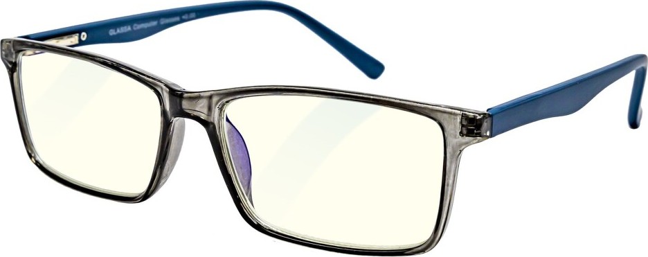 GLASSA brýle na PC modro/šedé +0.00
