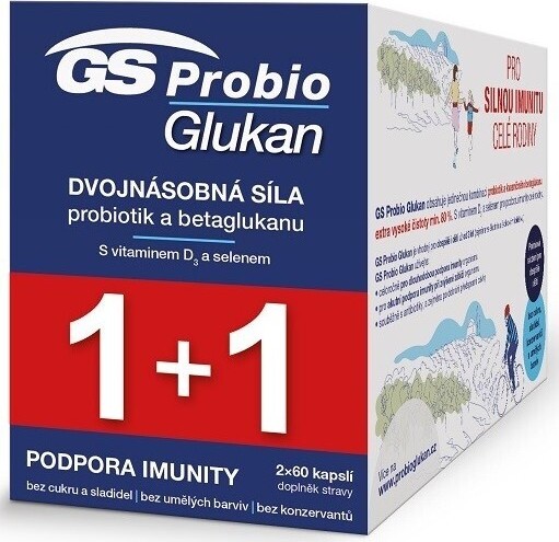 GS Probio Glukan 60+60 kapslí