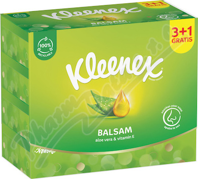 KLEENEX Kapesníky papírové Balsam Box 64ks 3+1