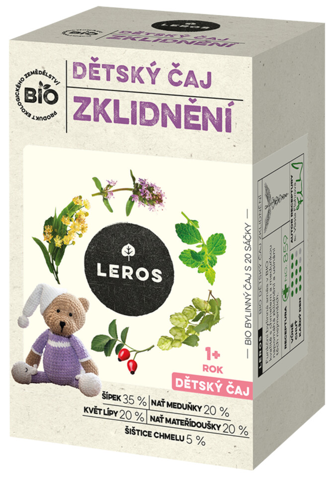 LEROS dětský čaj zklidnění BIO 20x1.8g