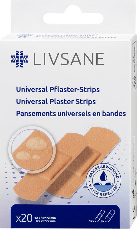 LIVSANE náplast univerzální proužky 20ks