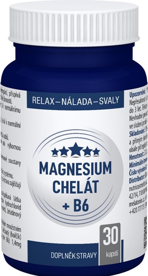 Magnesium chelát + B6 cps.30 Clinical