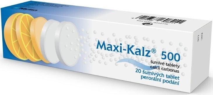 MAXI-KALZ 500MG TBL EFF 20