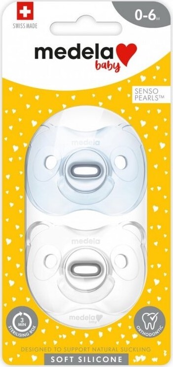 Medela baby Soft silicon dudlík modrá 2ks