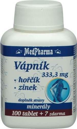 MedPharma Vápník + hořčík + zinek tbl.107