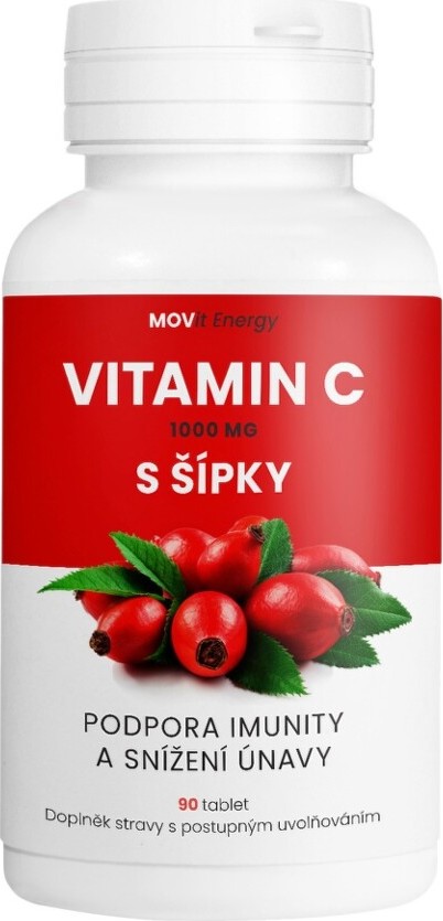 MOVit Vitamin C 1000 mg + šípky 90 tablet