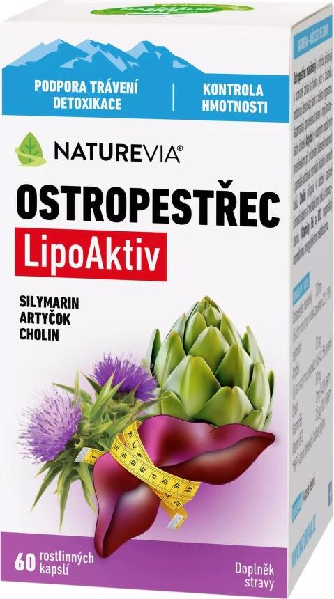 NatureVia Ostropestřec LipoAktiv cps.60
