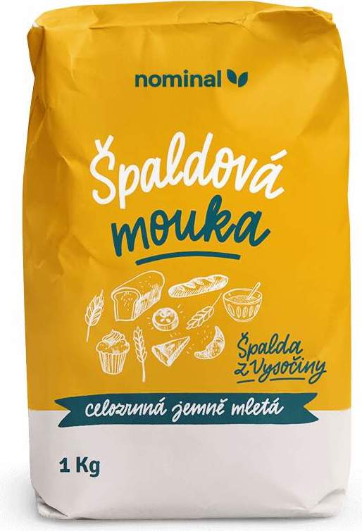 Nominal Mouka špaldová celozrnná jemně mletá 1 kg