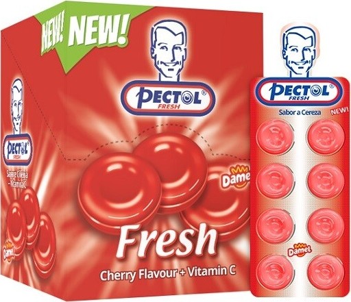 Pectol třešňový drops s vit.C box 24 blistrů