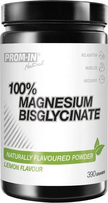 Prom-In 100% Magnesium Bisglycinate 390g lemon