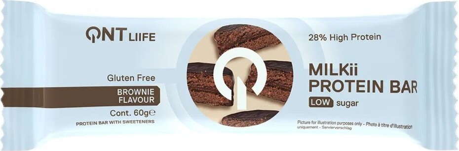 QNT Milkii Protein Bar 60g brownie