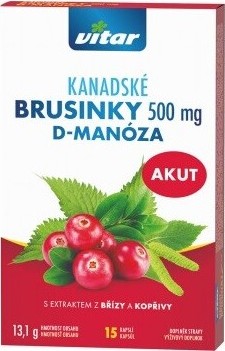 Revital Kanadské brusinky Akut 500mg cps.15