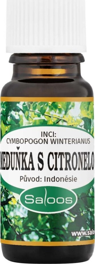 Saloos Meduňka s citronelou esenciální olej 10ml