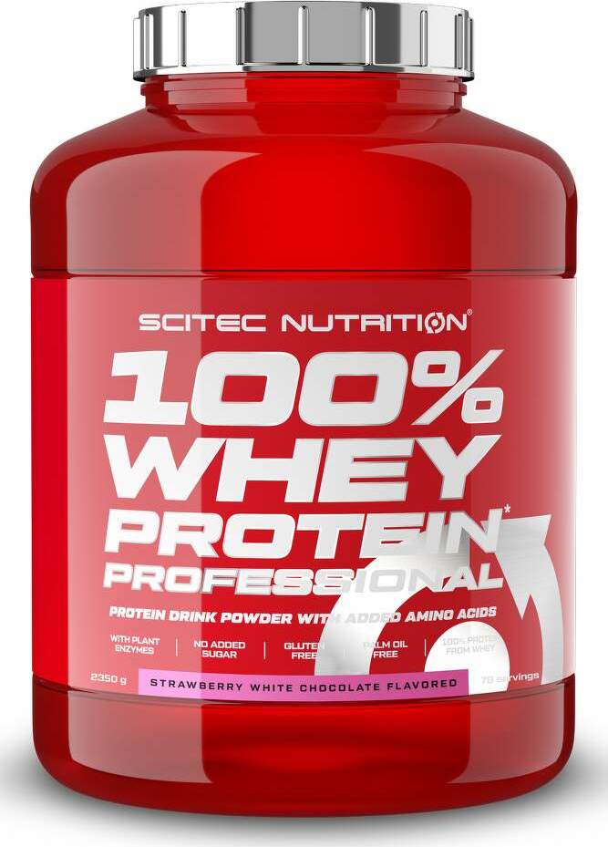 Scitec Nutrition 100% WP Professional 2350g jahody-bílá čokoláda