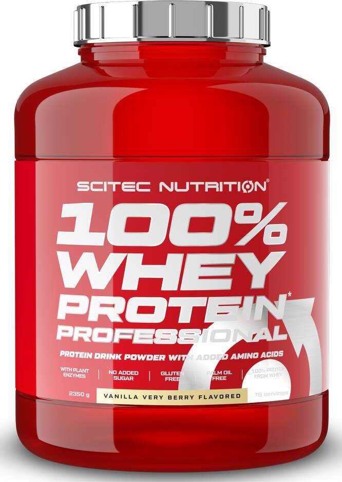 Scitec Nutrition 100% WP Professional 2350g vanilka-ovocný mix