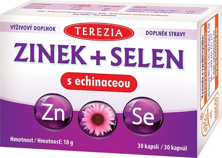 TEREZIA Zinek+selen+echinacea 30 kapslí