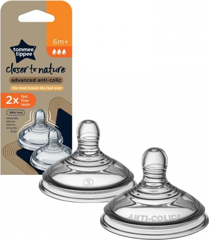 Tommee Tippee CTN Savička rychlý průtok 6+m 2ks