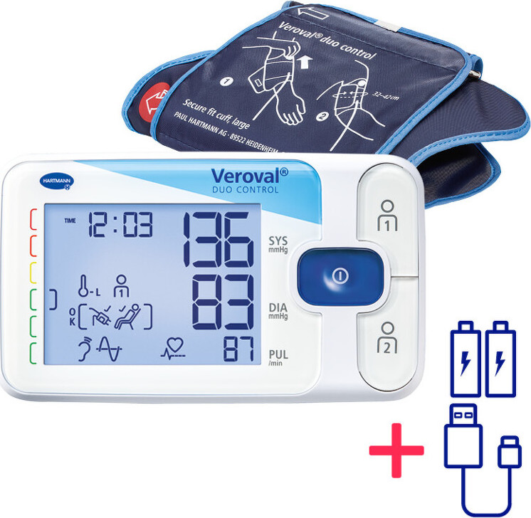 Tonometr digitální VEROVAL DuoControl Large