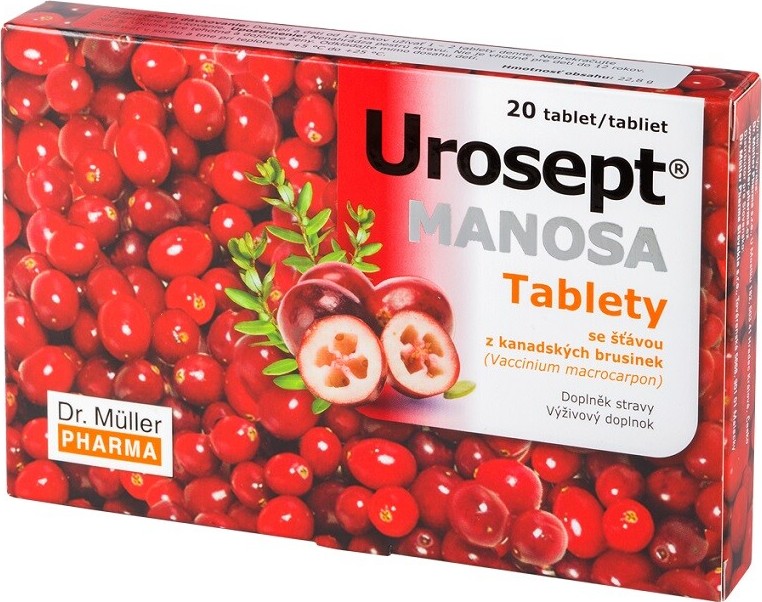 Urosept MANOSA tbl.20 Dr.Müller