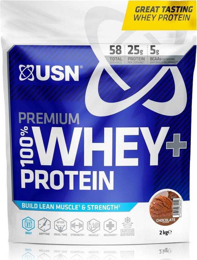 USN 100% Premium Whey Protein 2000g chocolate