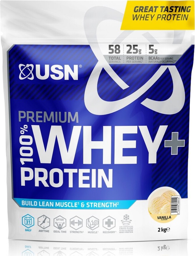 USN 100% Premium Whey Protein 2000g vanilla