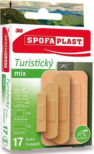 3M Spofaplast 604 Turistický mix 17ks