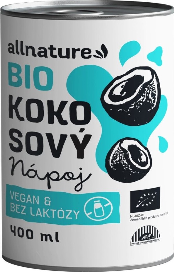 Allnature Kokosový nápoj BIO 400ml