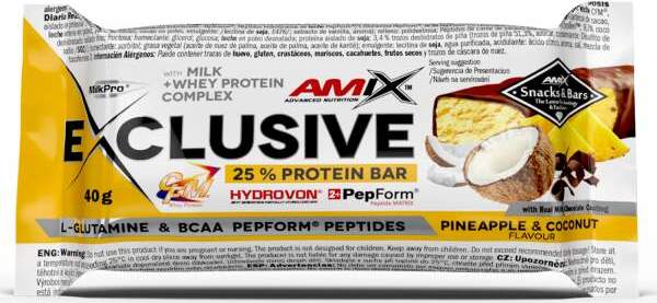 Amix Exclusive Protein Bar 40 g pineapple coconut