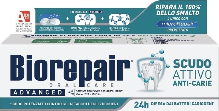 Biorepair Advanced Active Shield zubní pasta 75ml