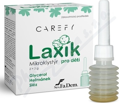 CAREFY Laxík mikroklystýr pro děti 2x3g